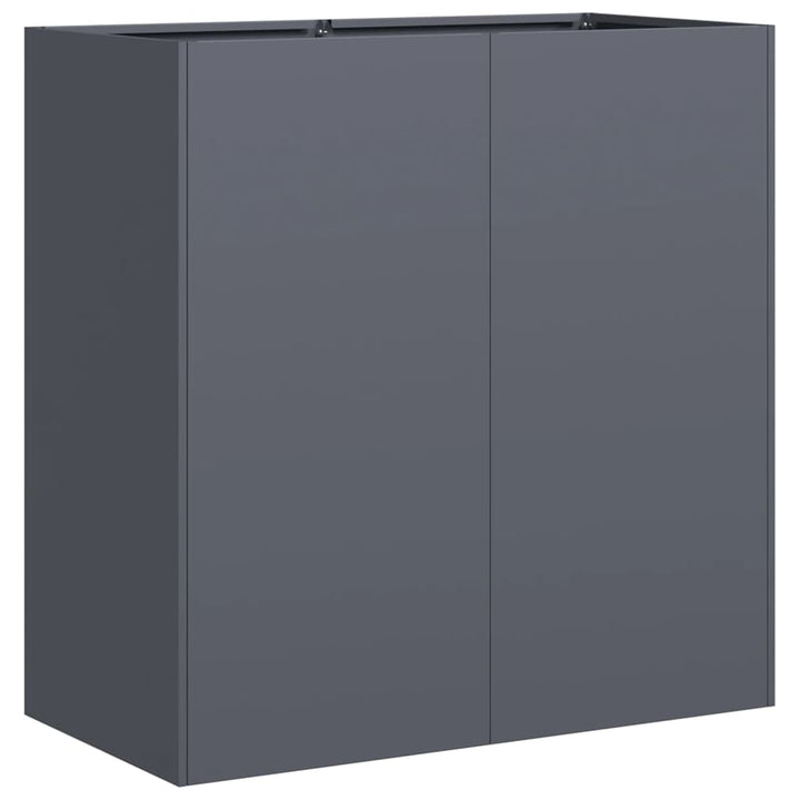 plantekasse 80x40x80 cm koldvalset stål antracitgrå