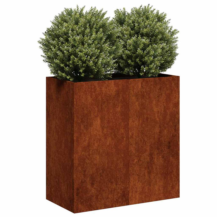 plantekasse rustfarvet 80x40x80 cm forvitringsstål