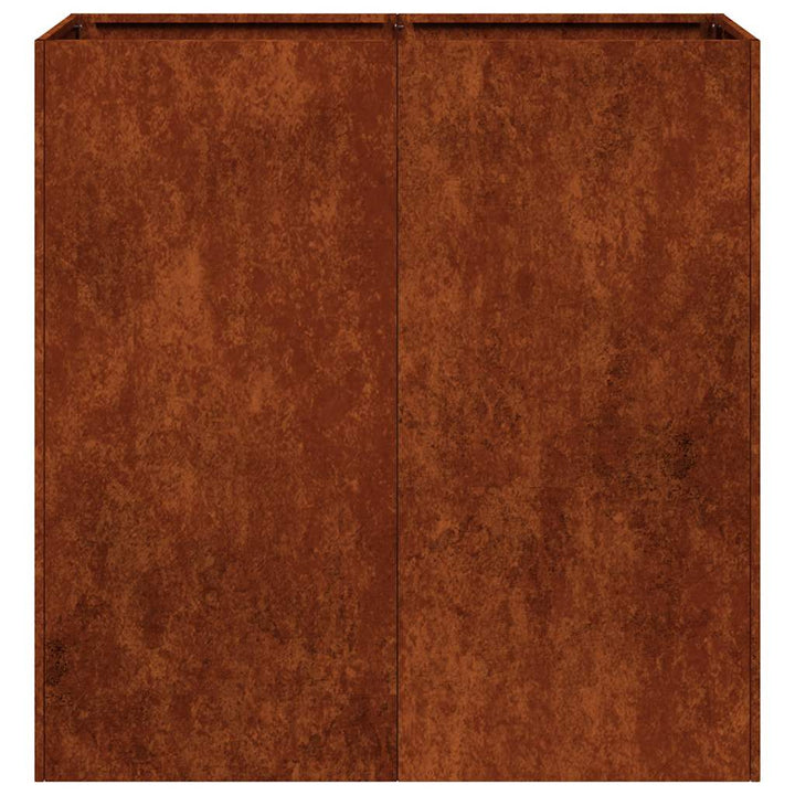plantekasse rustfarvet 80x40x80 cm forvitringsstål