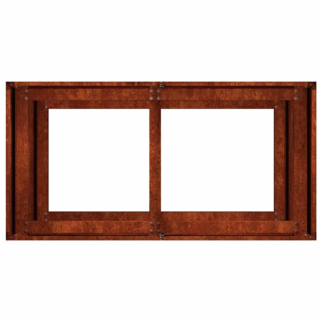 plantekasse rustfarvet 80x40x80 cm forvitringsstål