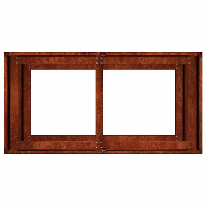 plantekasse rustfarvet 80x40x80 cm forvitringsstål