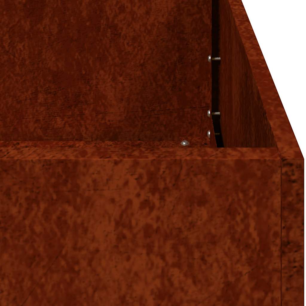 plantekasse rustfarvet 80x40x80 cm forvitringsstål