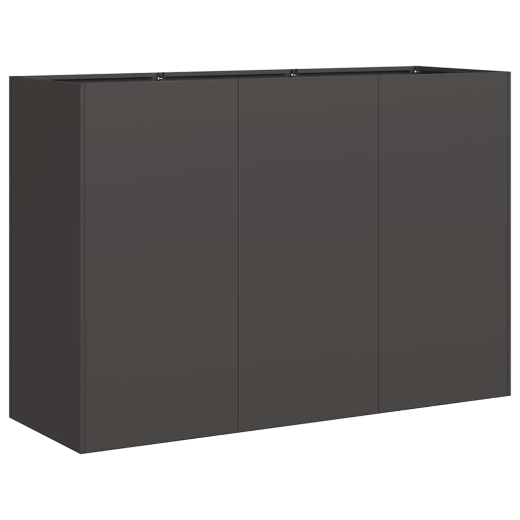 plantekasse 120x40x80 cm koldvalset stål sort