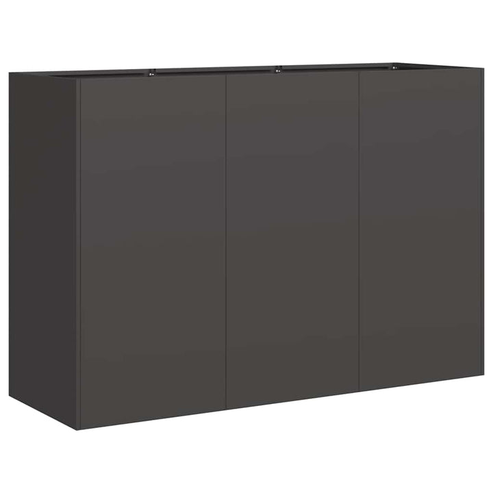 plantekasse 120x40x80 cm koldvalset stål sort