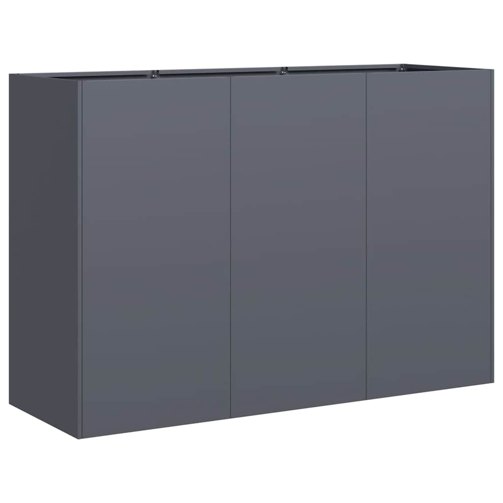 plantekasse 120x40x80 cm koldvalset stål antracitgrå