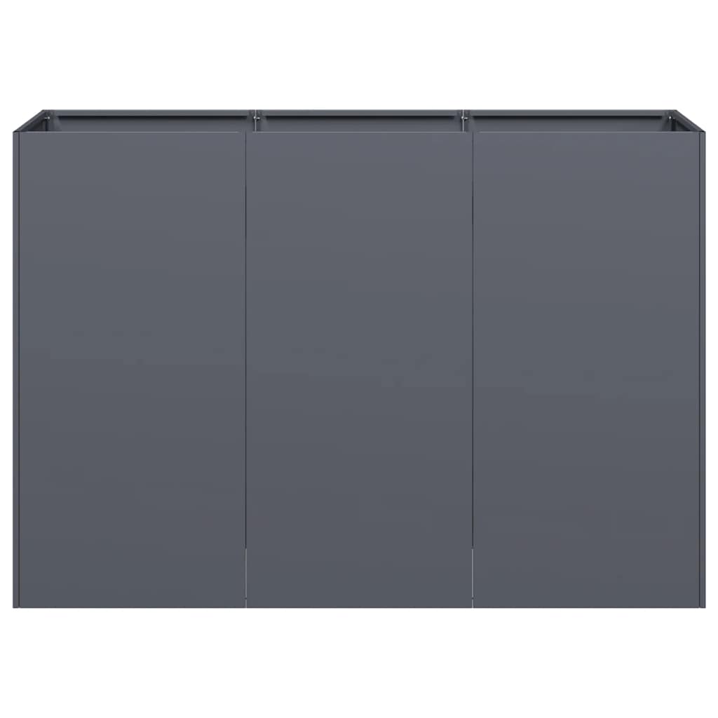 plantekasse 120x40x80 cm koldvalset stål antracitgrå