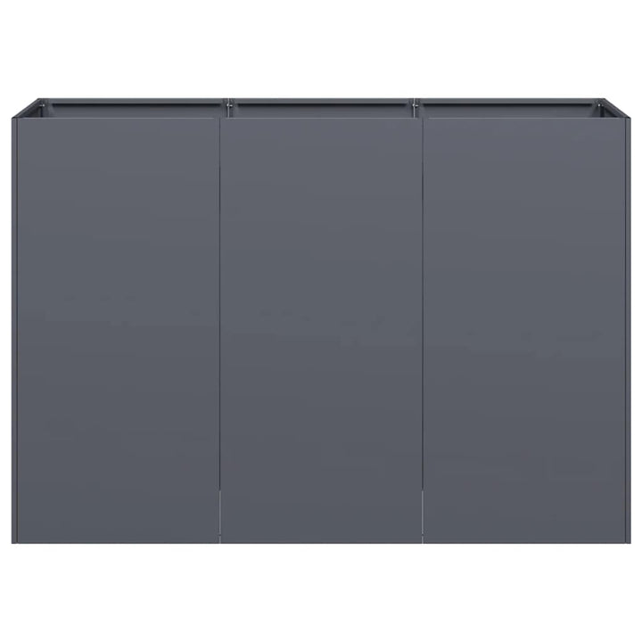 plantekasse 120x40x80 cm koldvalset stål antracitgrå