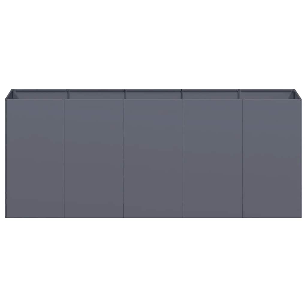 plantekasse 200x40x80 cm koldvalset stål antracitgrå
