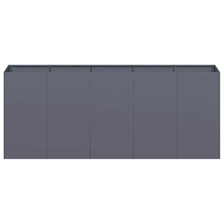 plantekasse 200x40x80 cm koldvalset stål antracitgrå
