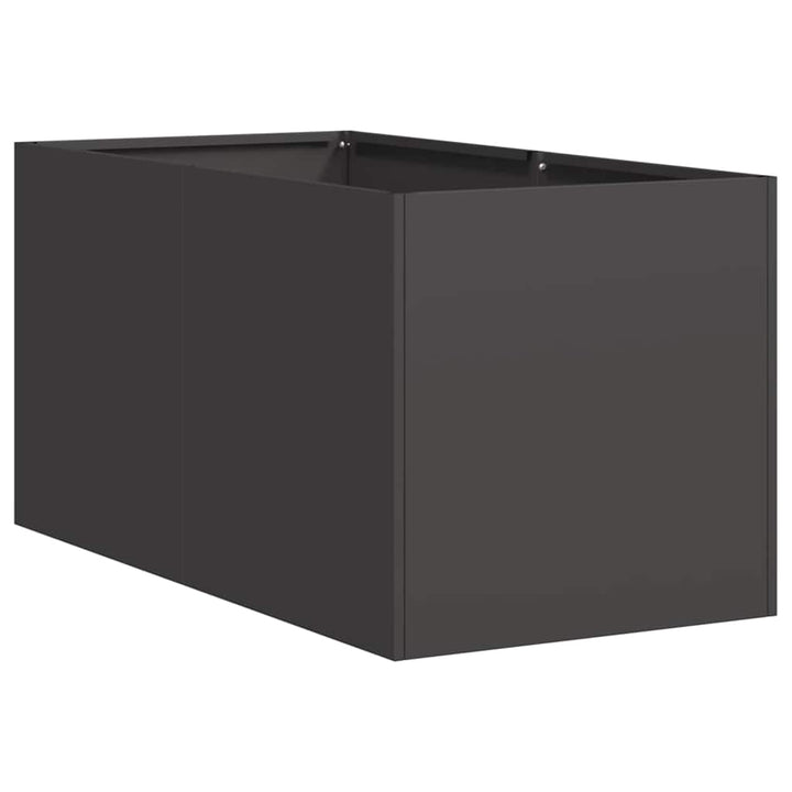 plantekasse 40x80x40 cm koldvalset stål sort