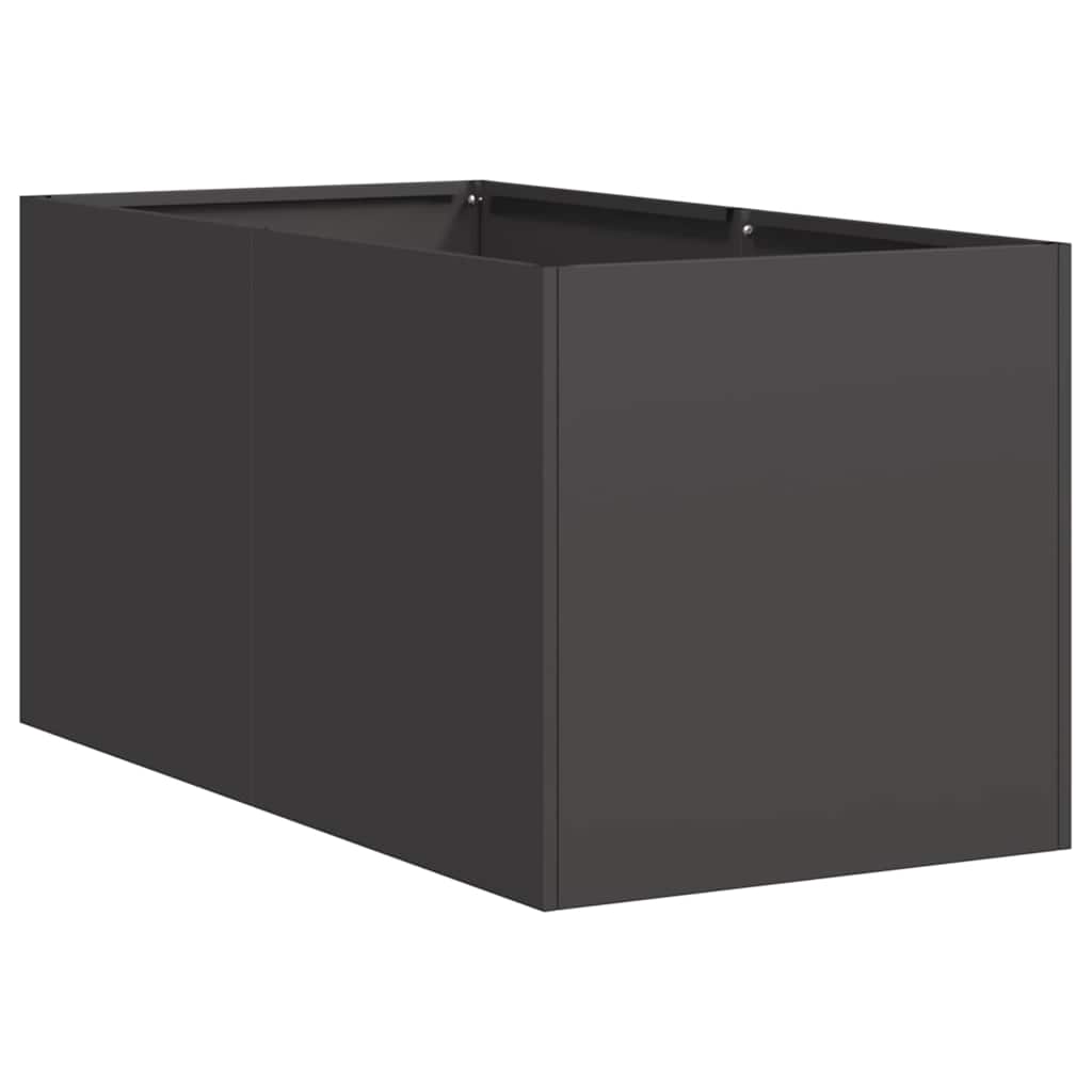 plantekasse 40x80x40 cm koldvalset stål sort