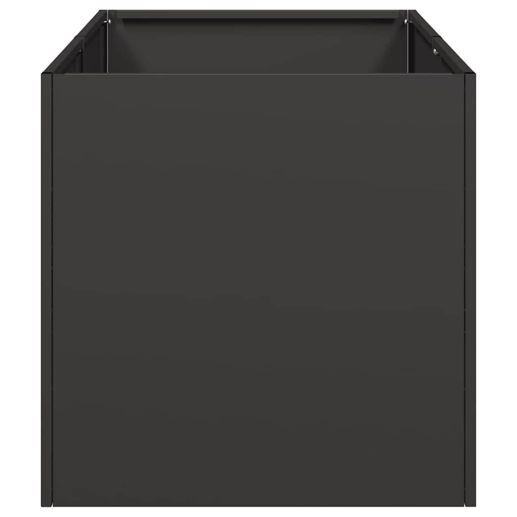 plantekasse 40x80x40 cm koldvalset stål sort