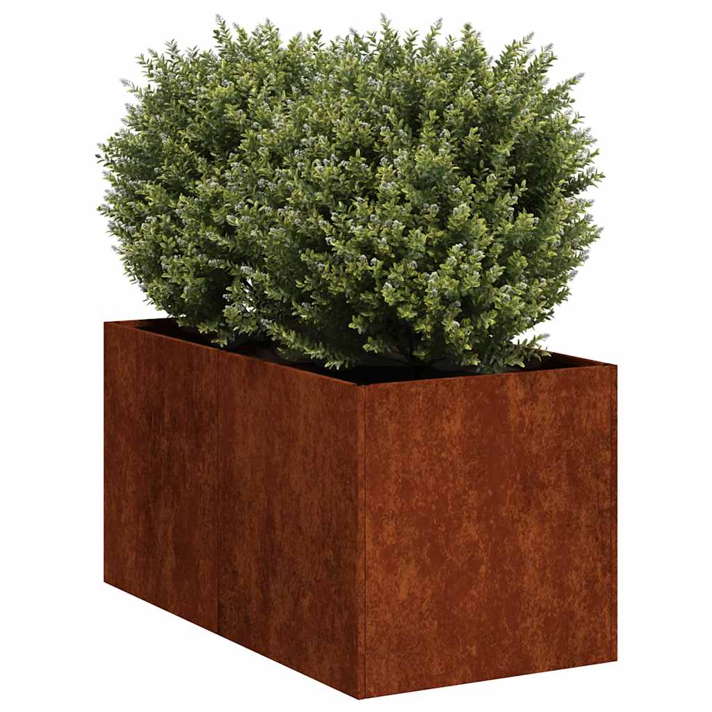 plantekasse rustfarvet 40x80x40 cm forvitringsstål