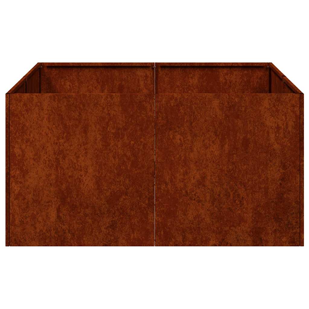 plantekasse rustfarvet 80x80x40 cm forvitringsstål