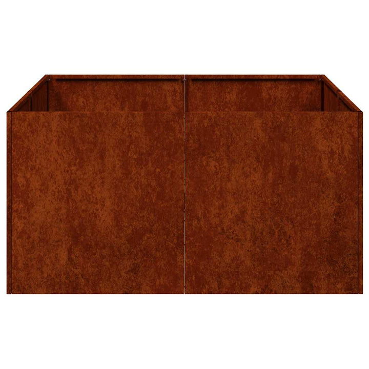 plantekasse rustfarvet 80x80x40 cm forvitringsstål