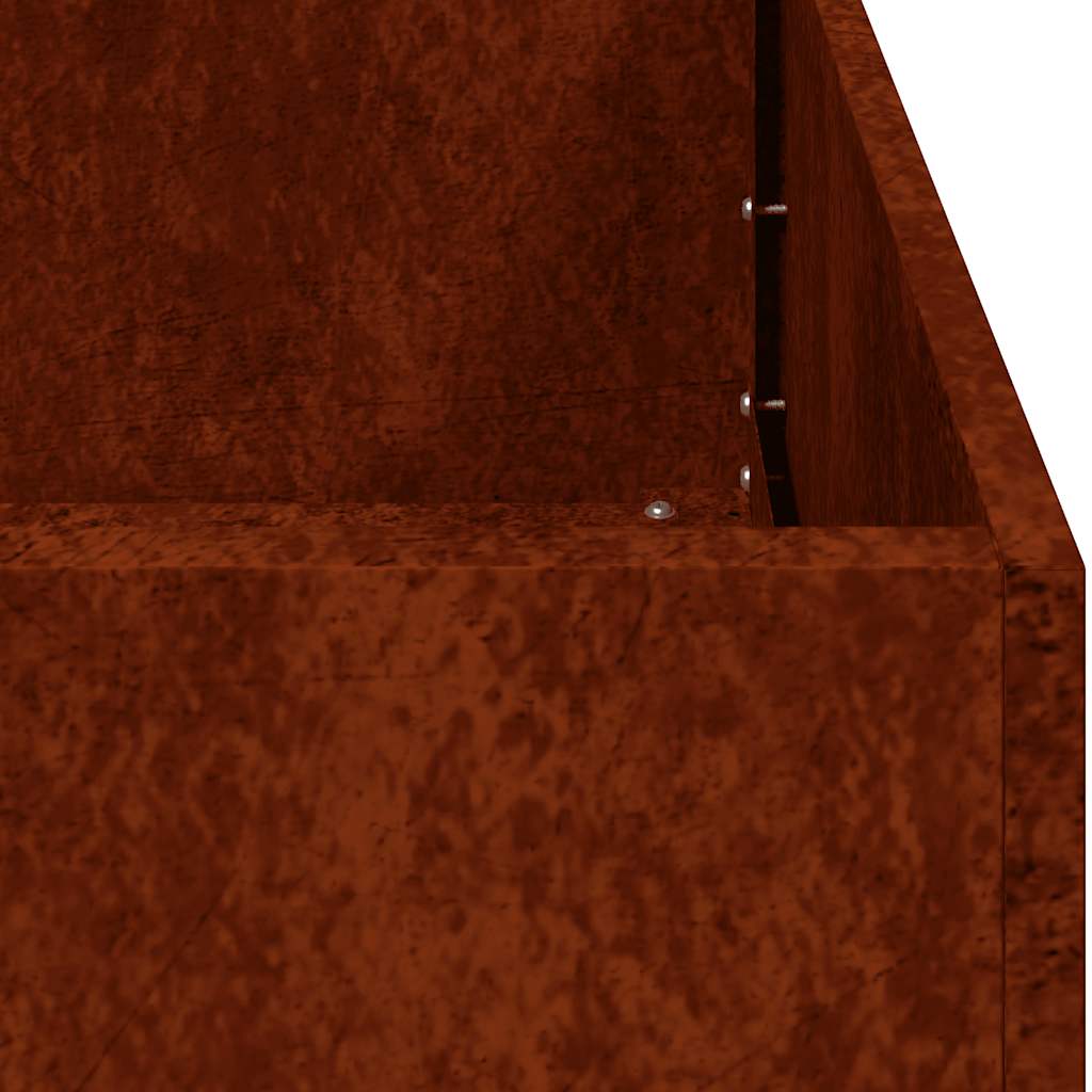 plantekasse rustfarvet 80x80x40 cm forvitringsstål