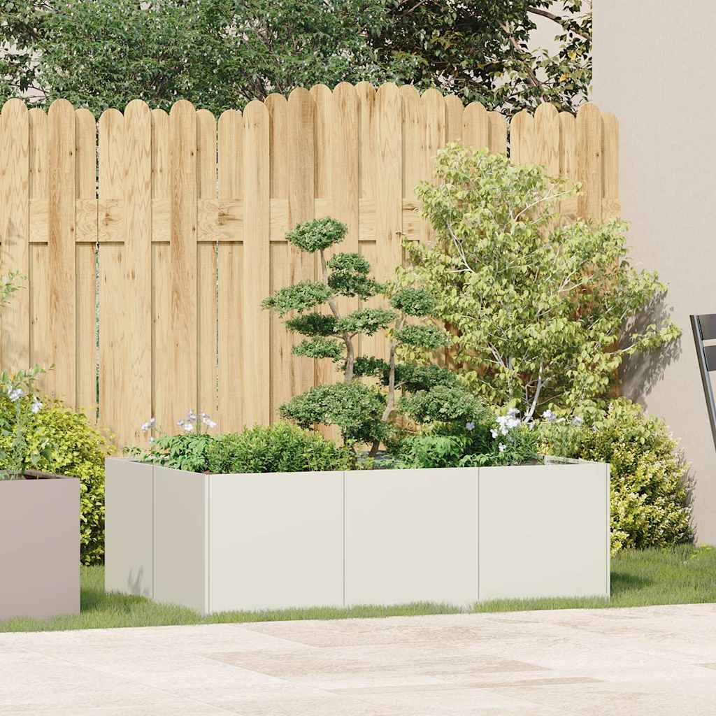 plantekasse 120x80x40 cm stål hvid