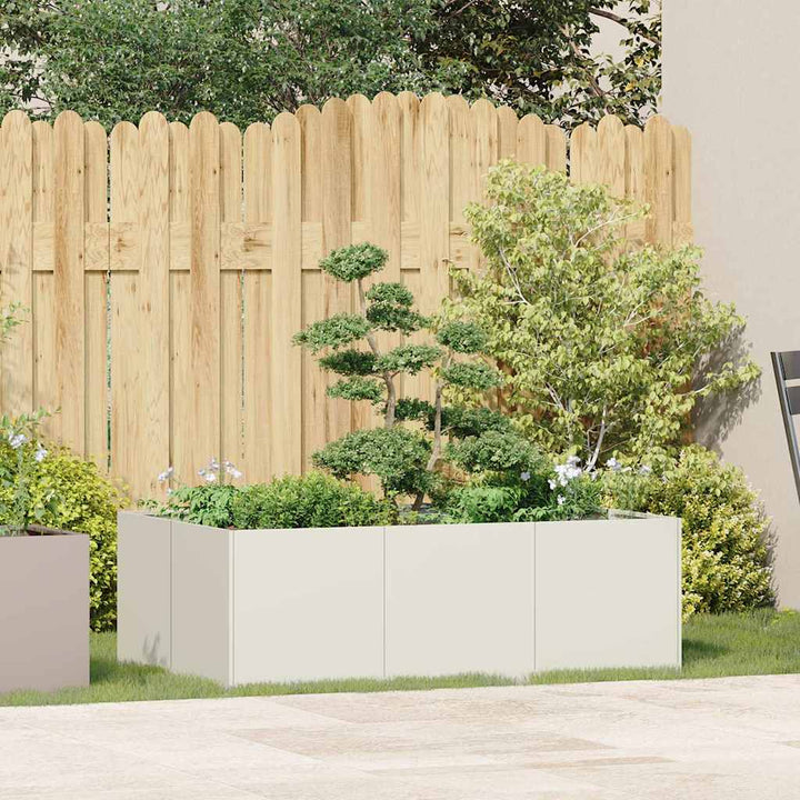 plantekasse 120x80x40 cm stål hvid