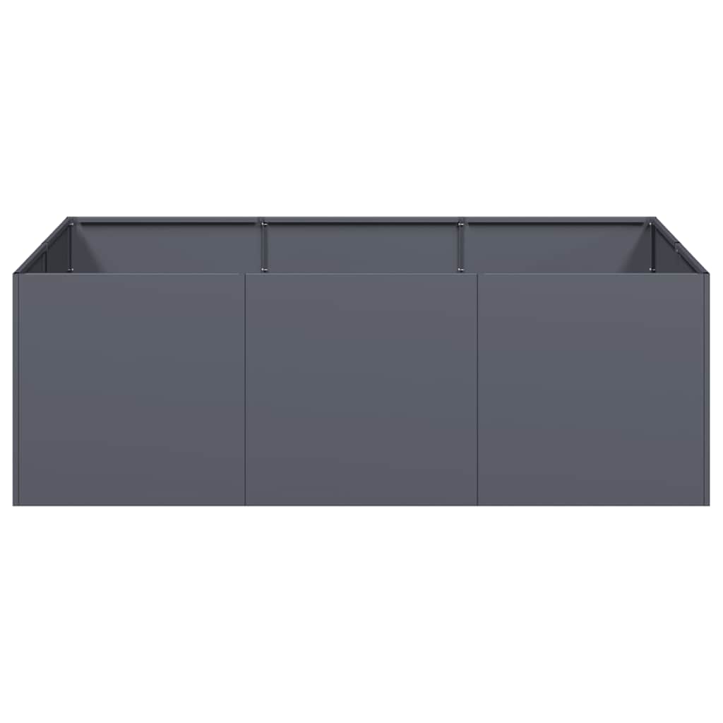 plantekasse 120x80x40 cm stål antracitgrå