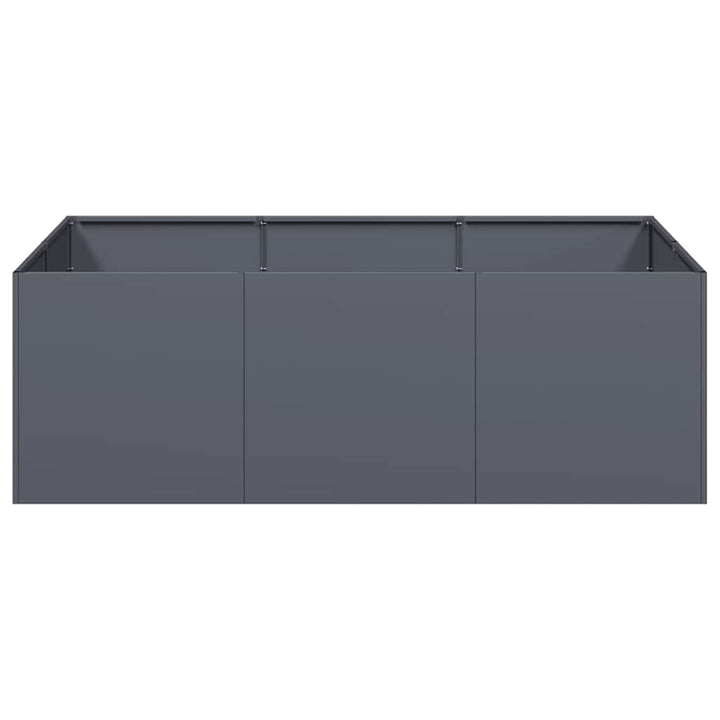 plantekasse 120x80x40 cm stål antracitgrå