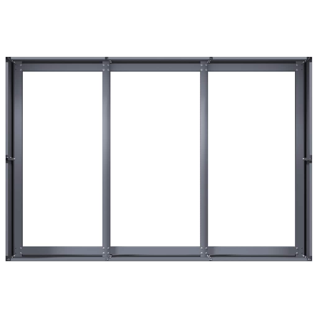 plantekasse 120x80x40 cm stål antracitgrå