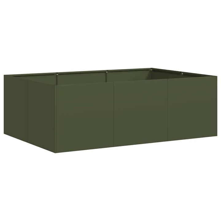 plantekasse 120x80x40 cm stål olivengrøn