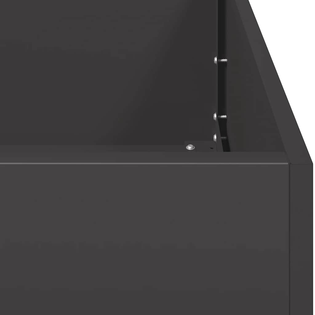 plantekasse 200x80x40 cm stål sort