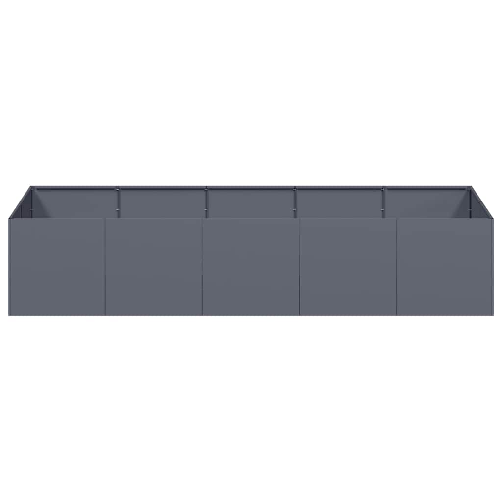 plantekasse 200x80x40 cm stål antracitgrå