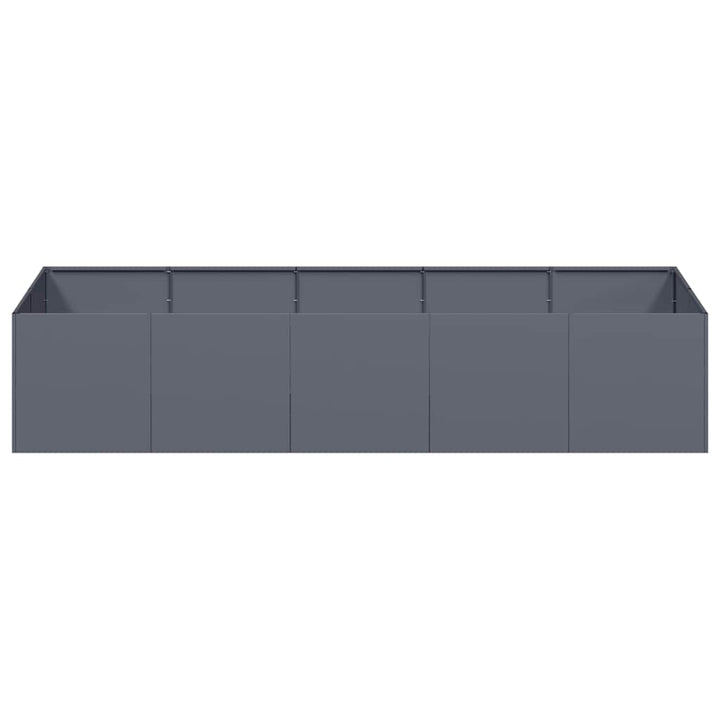 plantekasse 200x80x40 cm stål antracitgrå