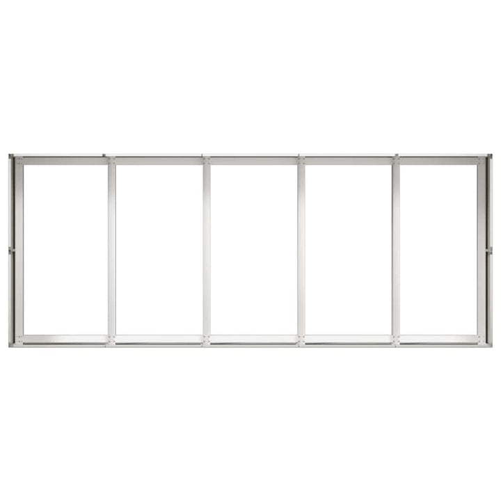 plantekasse 200x80x40 cm rustfrit stål