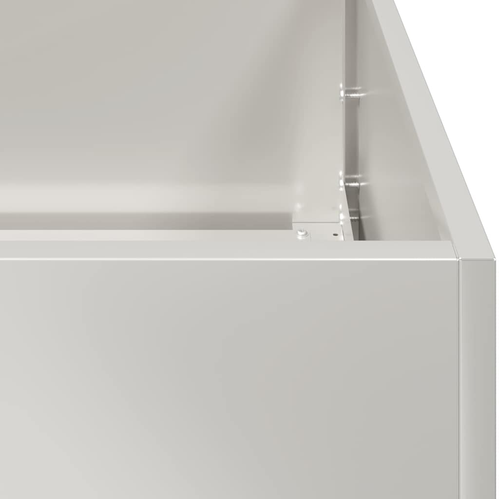 plantekasse 200x80x40 cm rustfrit stål