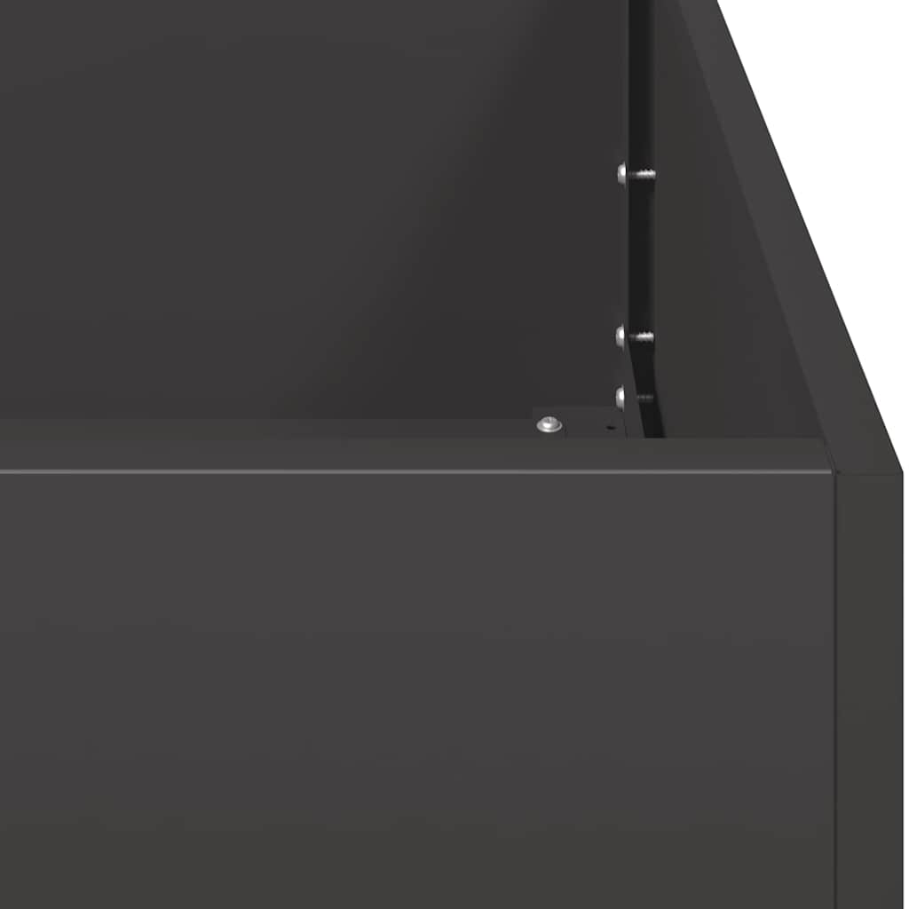 plantekasse 280x80x40 cm stål sort