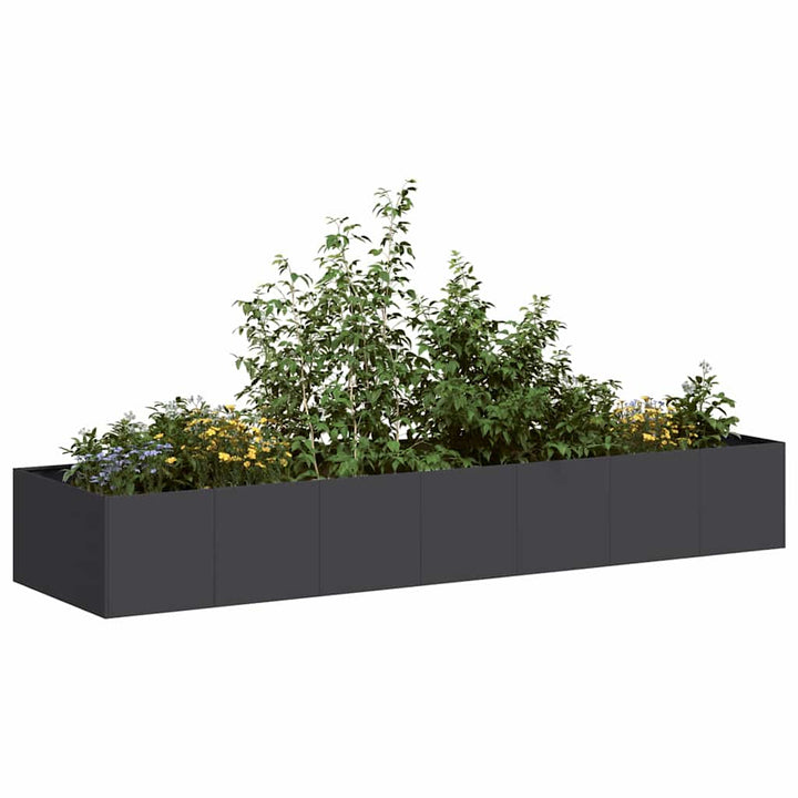 plantekasse 280x80x40 cm stål sort