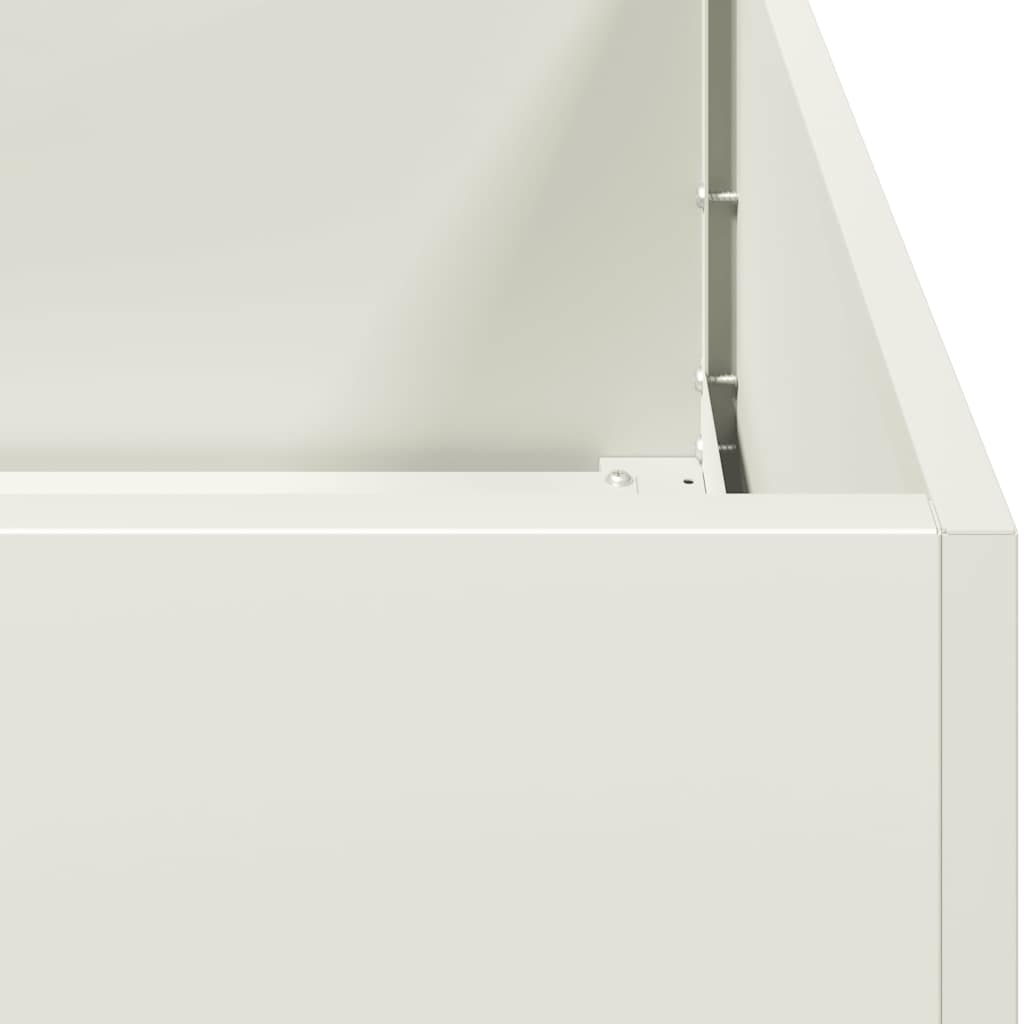 plantekasse 280x80x40 cm stål hvid
