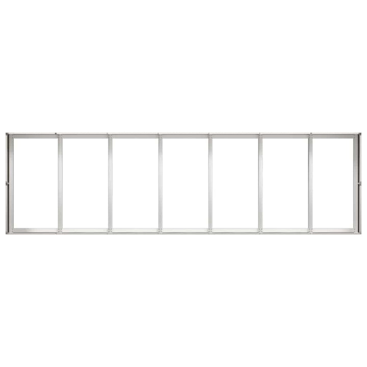 plantekasse 280x80x40 cm rustfrit stål