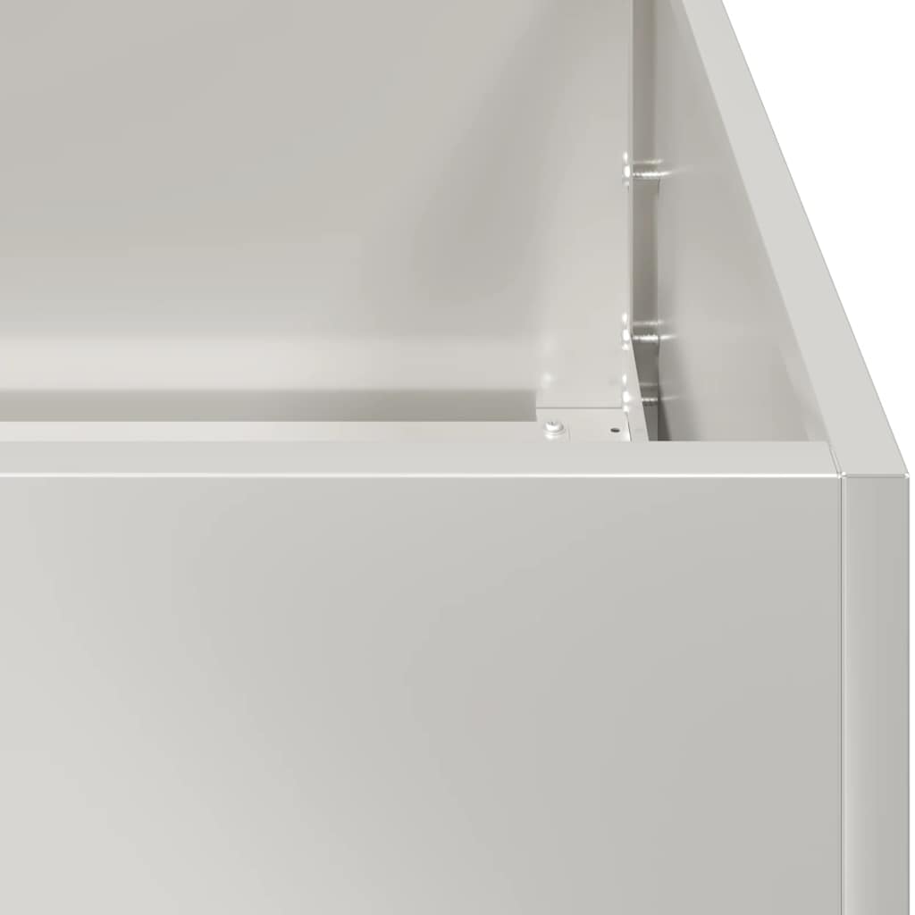 plantekasse 280x80x40 cm rustfrit stål