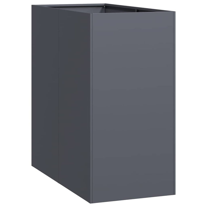 plantekasse 40x80x80 cm stål antracitgrå