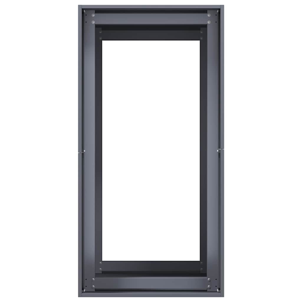plantekasse 40x80x80 cm stål antracitgrå