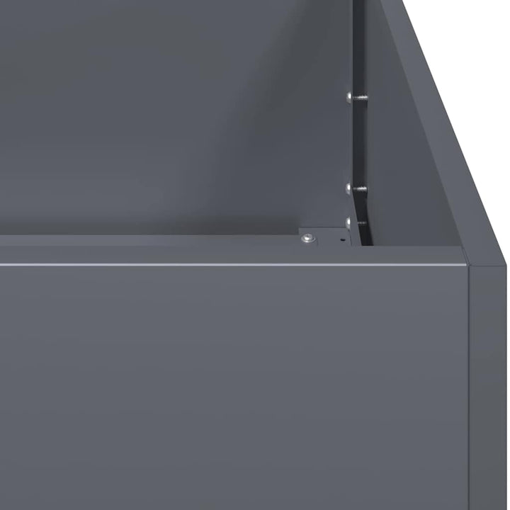 plantekasse 40x80x80 cm stål antracitgrå
