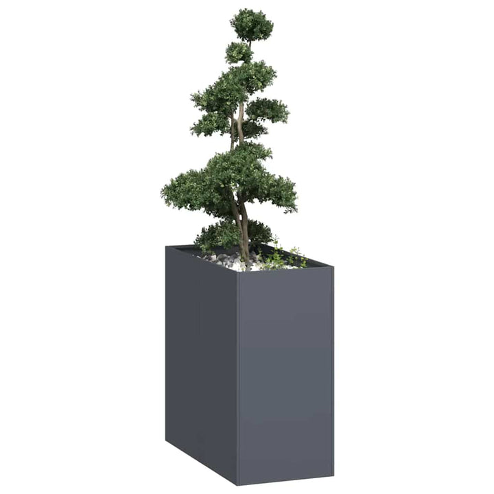plantekasse 40x80x80 cm stål antracitgrå
