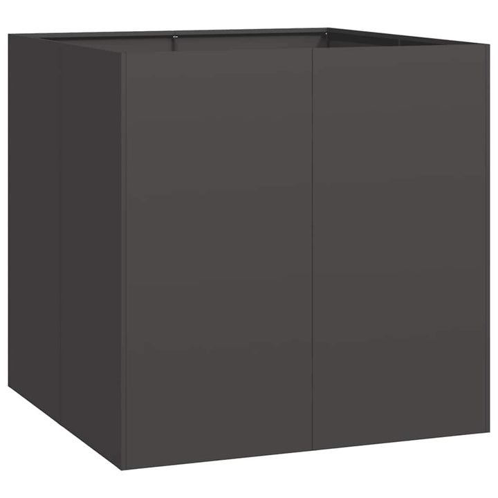 plantekasse 80x80x80 cm stål sort