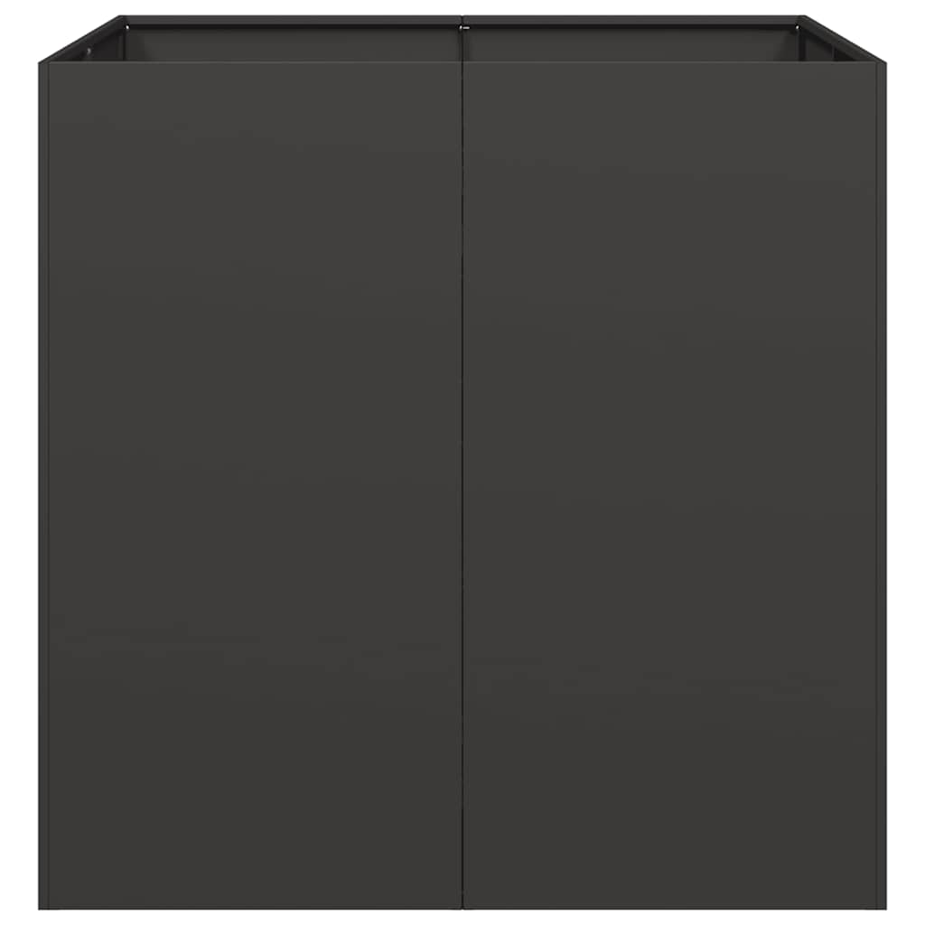 plantekasse 80x80x80 cm stål sort