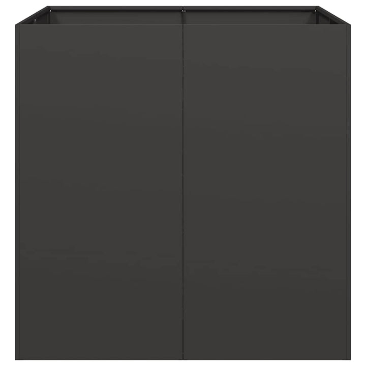 plantekasse 80x80x80 cm stål sort