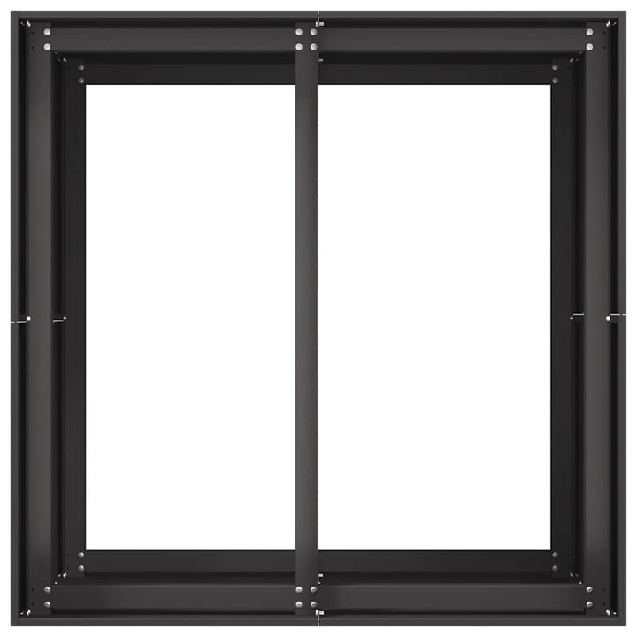 plantekasse 80x80x80 cm stål sort