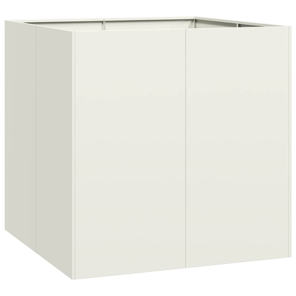 plantekasse 80x80x80 cm stål hvid