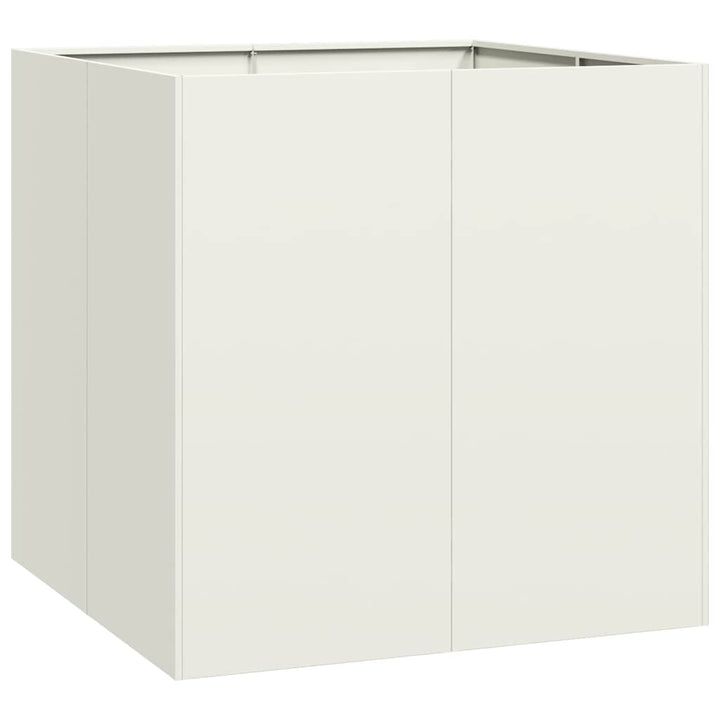 plantekasse 80x80x80 cm stål hvid