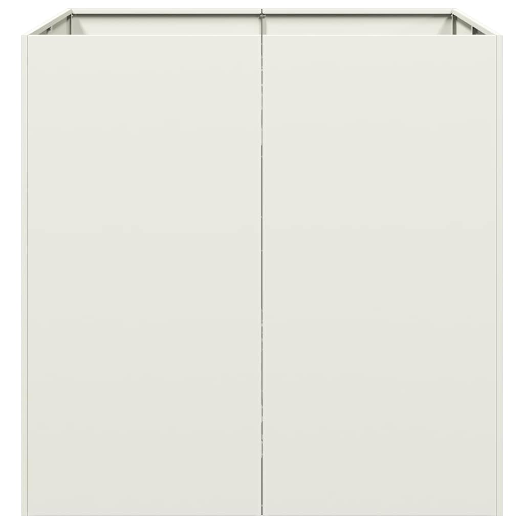 plantekasse 80x80x80 cm stål hvid