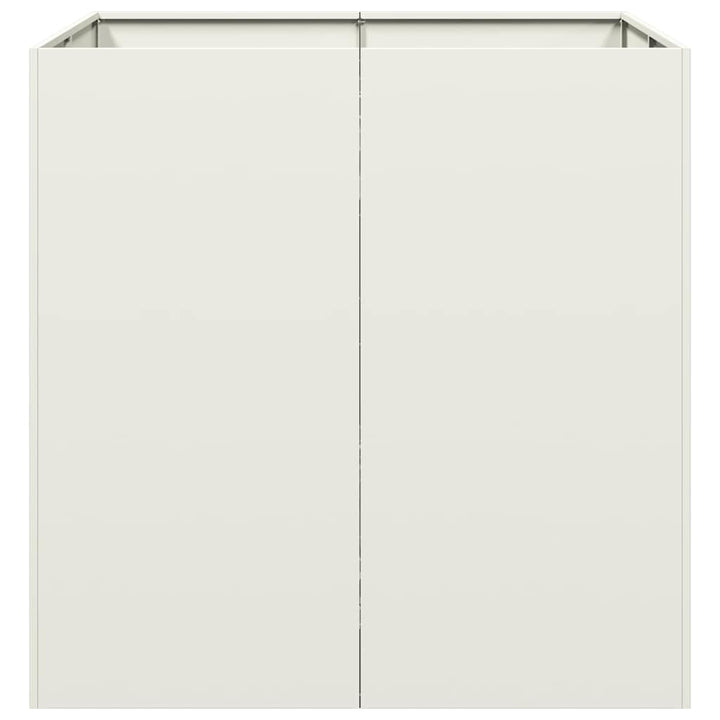 plantekasse 80x80x80 cm stål hvid