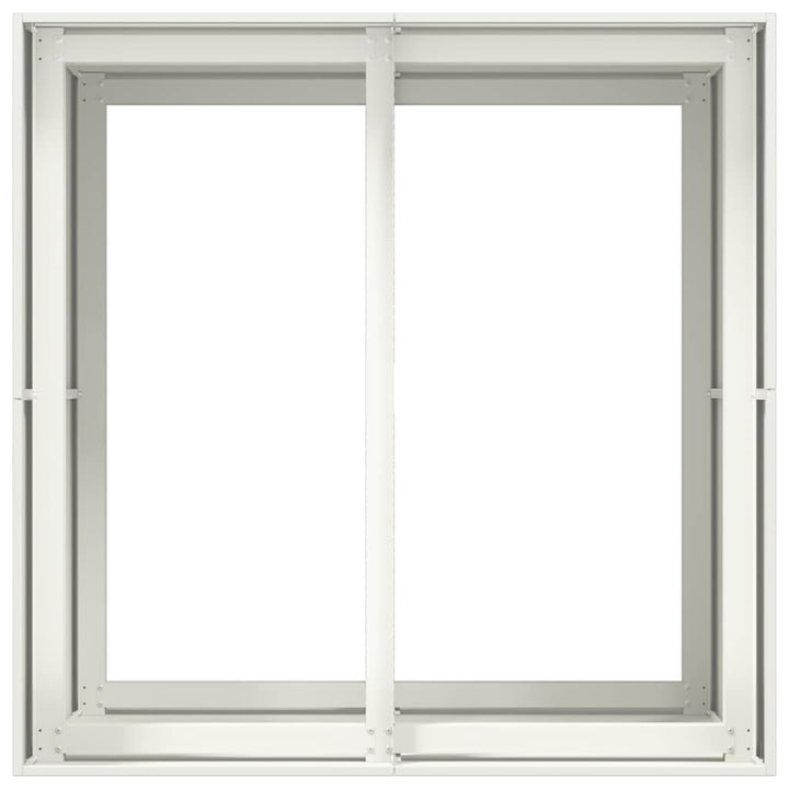 plantekasse 80x80x80 cm stål hvid