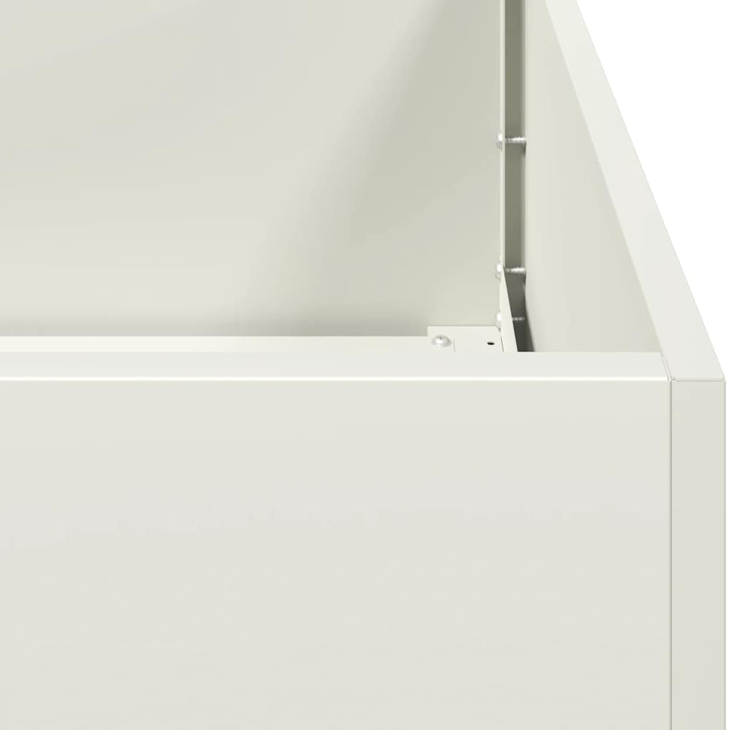 plantekasse 80x80x80 cm stål hvid